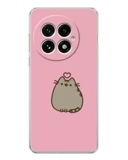 Чехол для OnePlus 13 с картинкой «Pusheen сердце»