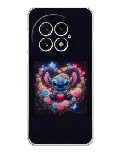 Чохол для OnePlus 13 з картинкою «Stitch у квітах»