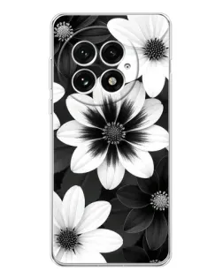 Чехол для OnePlus 13 с картинкой «Монохромные астры» Чехол для OnePlus 13 с картинкой «Монохромные астры»