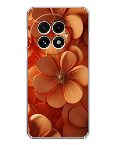Чехол для OnePlus 13 с картинкой «Оранжевый макро цветок»