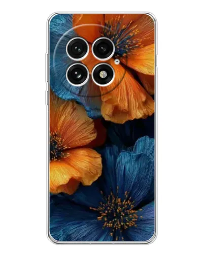 Чохол для OnePlus 13 з картинкою «Яскрава синьо-помаранчева флора» Чохол для OnePlus 13 з картинкою «Яскрава синьо-помаранчева флора»
