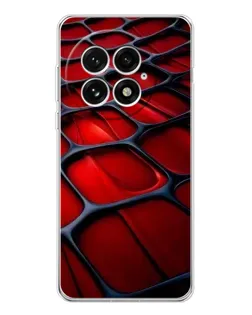 Чехол для OnePlus 13 с картинкой «Красная глянцевая сетка»