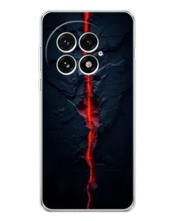 Чехол для OnePlus 13 с картинкой «Kрасная лавовая трещина»
