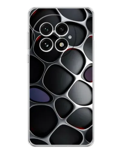 Чехол для OnePlus 13 с картинкой «Объемная темная решетка»