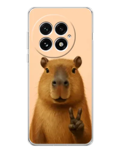 Чехол для OnePlus 13 с картинкой «Капибара виктория»