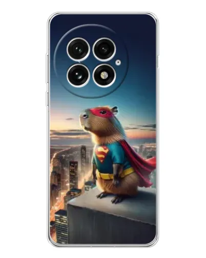 Чехол для OnePlus 13 с картинкой «Капи-мен супергерой»