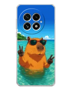 Чехол для OnePlus 13 с картинкой «Морская капибара»