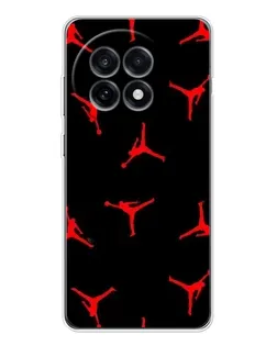 Чохол для OnePlus 13R з картинкою «Jordan Red Pattern»