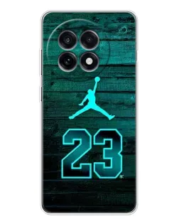 Чехол для OnePlus 13R с картинкой «Jordan Cyan 23»
