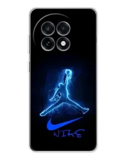 Чехол для OnePlus 13R с картинкой «Jordan Neon Blue»