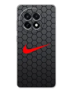 Чохол для OnePlus 13R з картинкою «Nike — карбонова сітка»