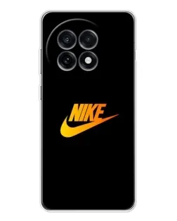 Чохол для OnePlus 13R з картинкою «Золотий логотип Nike»