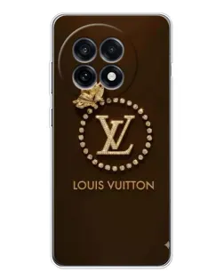 Чохол для OnePlus 13R з картинкою «LV — золота печатка»