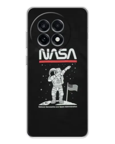 Чехол для OnePlus 13R с картинкой «NASA — шагаем по Луне»