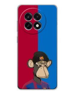 Чохол для OnePlus 13R з картинкою «Bored Ape — фанат Барси»