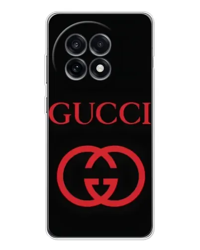 Чехол для OnePlus 13R с картинкой «Gucci — красный логотип»