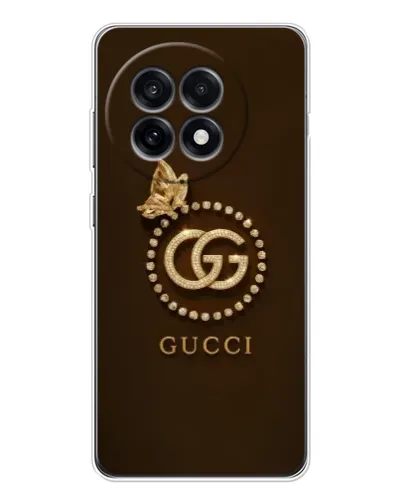 Чехол для OnePlus 13R с картинкой «Gucci — золотая бабочка»