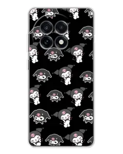 Чехол для OnePlus 13R с картинкой «Черный паттерн Kuromi» Чехол для OnePlus 13R с картинкой «Черный паттерн Kuromi»