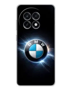 Чехол для OnePlus 13R с картинкой «BMW — неоновое сияние»