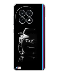 Чехол для OnePlus 13R с картинкой «Силуэт BMW в темноте»