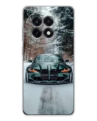Чехол для OnePlus 13R с картинкой «BMW в зимнем лесу» Чехол для OnePlus 13R с картинкой «BMW в зимнем лесу»