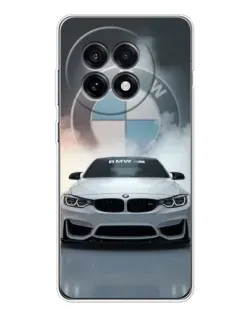 Чехол для OnePlus 13R с картинкой «BMW в белом дыму»
