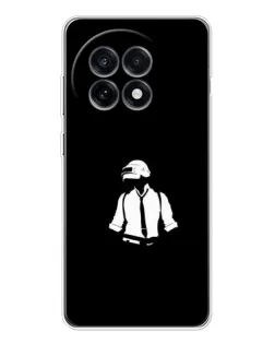Чехол для OnePlus 13R с картинкой «PUBG — белый шлем»