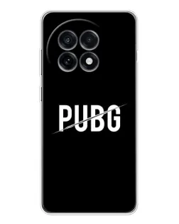 Чехол для OnePlus 13R с картинкой «PUBG — белый логотип»