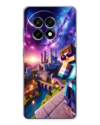 Чехол для OnePlus 13R с картинкой «Стив и космос» Чехол для OnePlus 13R с картинкой «Стив и космос»