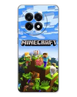 Чехол для OnePlus 13R с картинкой «Minecraft классический мир»
