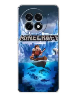 Чехол для OnePlus 13R с картинкой «Minecraft ледяной мир»