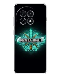 Чехол для OnePlus 13R с картинкой «Minecraft Diamond лого»
