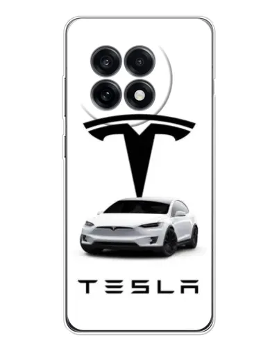 Чехол для OnePlus 13R с картинкой «Tesla White Style» Чехол для OnePlus 13R с картинкой «Tesla White Style»