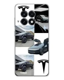 Чехол для OnePlus 13R с картинкой «Коллаж Cybertruck Tesla»