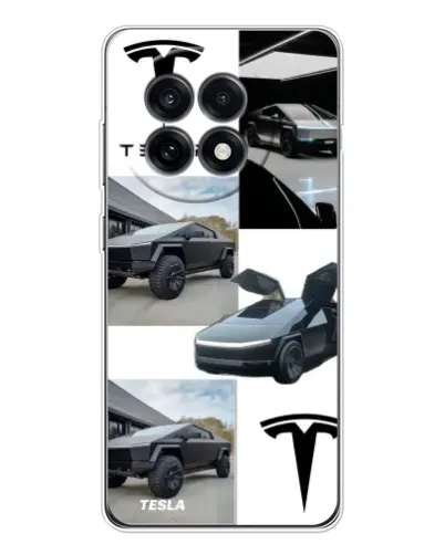 Чехол для OnePlus 13R с картинкой «Коллаж Cybertruck Tesla» Чехол для OnePlus 13R с картинкой «Коллаж Cybertruck Tesla»