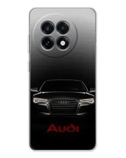 Чехол для OnePlus 13R с картинкой «Audi — градиентный контур»