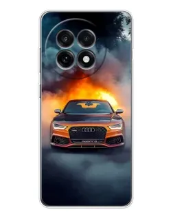 Чехол для OnePlus 13R с картинкой «Audi в огненном дыму»