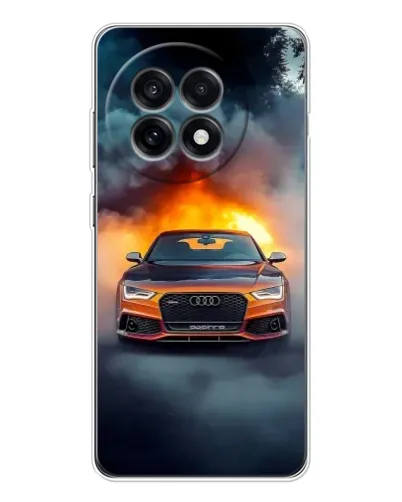 Чехол для OnePlus 13R с картинкой «Audi в огненном дыму»