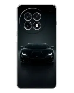 Чехол для OnePlus 13R с картинкой «Черный Lamborghini Aventador»