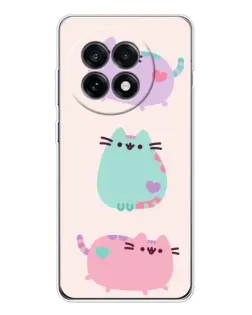 Чохол для OnePlus 13R з картинкою «Pusheen тріо»