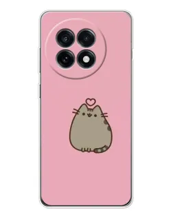 Чехол для OnePlus 13R с картинкой «Pusheen сердце»