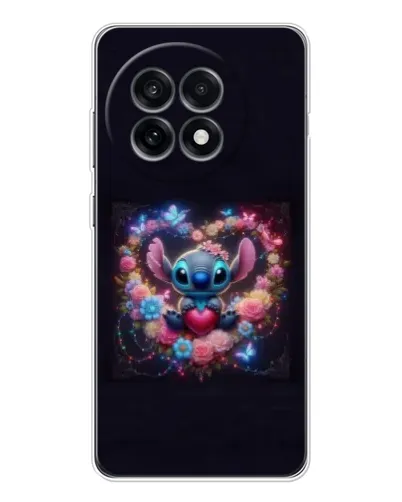 Чехол для OnePlus 13R с картинкой «Stitch в цветах»