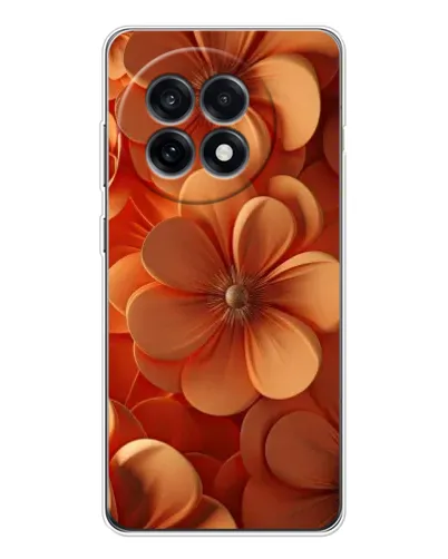 Чехол для OnePlus 13R с картинкой «Оранжевый макро цветок»