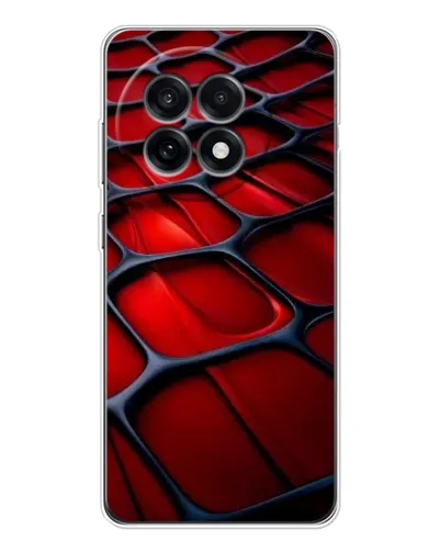 Чехол для OnePlus 13R с картинкой «Красная глянцевая сетка»