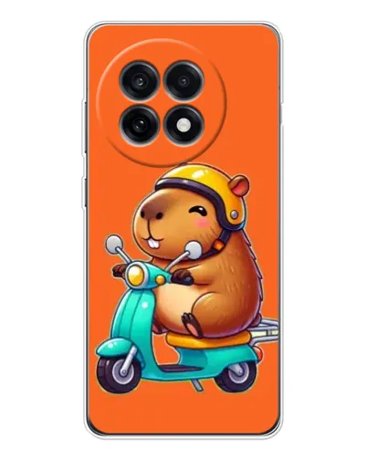 Чехол для OnePlus 13R с картинкой «Капибара на скутере» Чехол для OnePlus 13R с картинкой «Капибара на скутере»