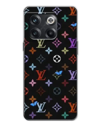 Чехол для OnePlus 13s с картинкой «Цветная монограмма LV»