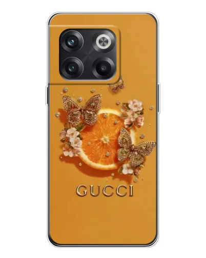 Чехол для OnePlus 13s с картинкой «Gucci — золотые бабочки» Чехол для OnePlus 13s с картинкой «Gucci — золотые бабочки»