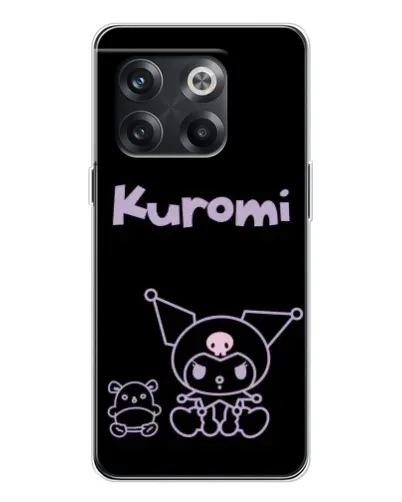 Чехол для OnePlus 13s с картинкой «Kuromi — черный минимализм»