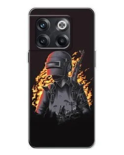 Чехол для OnePlus 13s с картинкой «PUBG — огненный силуэт»