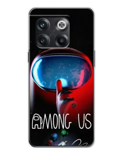 Чехол для OnePlus 13s с картинкой «Красный импостер — макро»